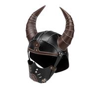 sodeber Maschera Per Armature Vichinghe Punk Copricapo Pratico Giochi Ruolo Battaglie Larp Casco Feste in Costume a Tema Medievale