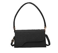 sodeber Moda Donne Borsa Modello In Pelle Borse PU Spalla Piccola Flap Crossbody Borse Per, Nero Bk, Medium
