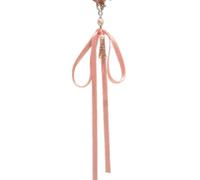 sodeber Nastro Bowknot Bead Ciondolo Telefono Appendimenti Corda Dolce Catena Cinghia Della Borsa Decorazione Cordino Portachiavi, Medio, Lega, Nessuna pietra preziosa