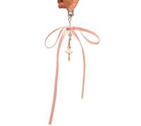 sodeber Nastro Bowknot Bead Ciondolo Telefono Appendimenti Corda Dolce Catena Cinghia Della Borsa Decorazione Cordino Portachiavi, Medio, Lega, Nessuna pietra preziosa