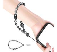 sodeber Not Loss Phone Wrist Strap Pearls Beads Design with Strong Abs Rope Adjustable Phones for Small Devices Charm
