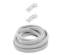 sodeber Not Tie Elastic Shoe Laces with Rhinestones Embellished Locks Flat Strings for Adults Kids Sneakers and