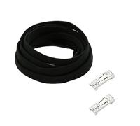 sodeber Not Tie Elastic Shoe Laces with Rhinestones Embellished Locks Flat Strings for Adults Kids Sneakers and