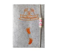 sodeber Porta documenti di maternità in feltro con scomparti per certificati, ospedali e tessera assicurativa tedesca