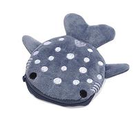 sodeber Portamonete squaloCarino portafoglio da donna in peluche a forma balena con cerniera adatto per l ' archiviazione del cavo dati per la modifica delle cuffie