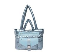 sodeber Pratica borsa a tracolla in nylon per le donne di grande capacità borsa trapuntata Puffer Bags pendolarismo e tempo libero, Blu Bl, Medium