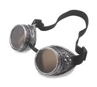 sodeber Retro Steampunk Goggles Glasses Vintage Sunglasses Gothic for Halloween Men Cosplay Costumes