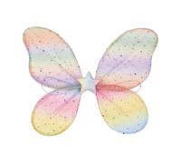 sodeber Shimmering Fantasy Wing Cosplay Accessory Rainbow Butterfly for Costume Parties Halloween Event and Photo