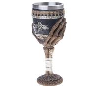 sodeber Skull Goblet Cups Resin and Stainless Steel Wine Glass Kitchen Drinking Mugs Christmas Halloween Birthday