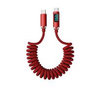 sodeber Spring Type C Charging Cord 120w Quick Technology Expandable Braided Cable Universally Device Data