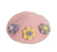 sodeber Tinta unita Elegante Tre Fiori Pittore Cappello Bella Bambini Ottagonale Regali Per Natale Ringraziamento