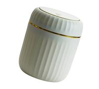 sodeber Trash Can Miniature Desk Side Waste Basket with Lid, for Any or Study Room Bin Storage Box Girl Pen