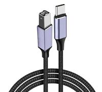 sodeber Type C 2.0 to Usb Nylon Aluminum Printer Cable Fast Data Transfer Universally Compatibilities Fit for Quick