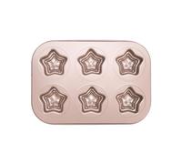 sodeber Versatile Cake Baking Mold Easy Release Pans Star Shaped Suitable for Home Kitchens and Dessert Shops Non