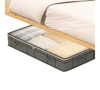 SODGIO SOTTO - Scatole Di Stoccaggio Sotto Il Letto | Spazio Di Archiviazione Sottoboccante | Organizzatore Di Abbigliamento Con Un Sottobosco Da 90L | Cassetti Con Coperchio Trasparente Per Lamiera I