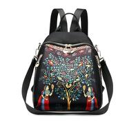 SODOLLEE Zaino Donna Borsa Tracolla 3 in 1 Moda Borsetta Zainetto Multitasche Impermeabile Nylon Daypack Borse a Spalla per Scuola Viaggio Shopping Lavoro Albero