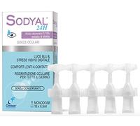 Sodyal 24H - Lubrificante, idratante, rinfrescante. Gocce oculari monodose con Acido ialuronico, senza conservanti - 15 flaconcini da 0,5ml