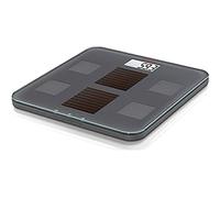 Soehnle Bilancia Digitale a Energia Solar Fit, Vetro di Sicurezza/Plastica, Grigio, 35 x 33.6 x 3.2 cm