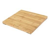 Soehnle Style Sense Bamboo Magic Bilancia pesapersone digitale, Bilancia digitale con display LED a scomparsa, Bilancia persone in bambù naturale