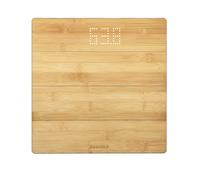 Soehnle Style Sense Bamboo Magic Bilancia pesapersone digitale, Bilancia digitale con display LED a scomparsa, Bilancia persone in bambù naturale