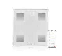 Soehnle Shape Sense Connect Lite bilancia per analisi corporea, bilancia personale con connessione ad app, analisi corporea di peso, grasso, acqua e percentuale muscolare, bilancia per grasso corporeo