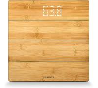 Soehnle Style Sense Bamboo Magic Bilancia pesapersone digitale, Bilancia digitale con display LED a scomparsa, Bilancia persone in bambù naturale