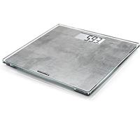 Soehnle Style Sense Compact 300 Bilancia pesapersone, Bilancia digitale display LCD, Bilancia pesa persona digitale piedi antiscivolo, grigio Concrete
