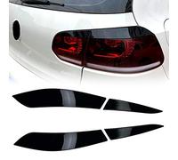 Soekodu 1 Paia Auto Faro Posteriore Sopracciglio per Golf VI MK6 2009-2012 Edizione Regolare, Palpebre Trim Copertura Testa Della Lampada Sticker (Nero)