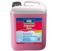 Söll 10492 AlgoSol forte, prodotto per la cura del laghetto, rapido aiuto contro le alghe nello stagno, 10 l, altamente concentrato, controllo delle alghe con filtro luminoso contro alghe da stagno