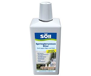 Söll - Fluido per rendere trasparente l'acqua delle fontane, azione contro calcare e alghe