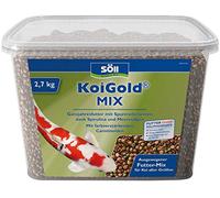 Söll KoiGold Mix 7 L - Cibo Koif, a forma di pellet (2 - 5 mm), alimentazione completa di tutti i Koi, con spirulina e alghe marine, senza torbidità dell'acqua