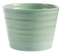 soendgen ceramica - Vaso per fiori, Copenaghen, Verde seladon, 16 x 16 x 12 cm