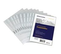 Soennecken - Buste trasparenti formato DIN A5, aperta sopra, 6 fori, indelebile, 0,08 mm, in polipropilene trasparente, granulato, 100 pezzi/Pack.
