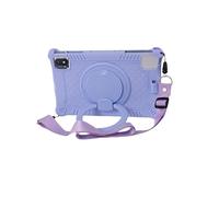 SOENS Compatibile con TCL 10 Tab Max 4G 10.4"/Tab 10S 10L 10.1" custodia morbida in silicone protettivo per tablet con cinturino (colore: viola, dimensioni: per TCL Tab 10S)