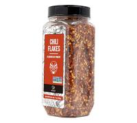 Soeos Fiocchi di peperoncino, 198 g, scaglie di peperoncino rosso medio caldo, essiccato e schiacciato, polvere di peperoncino premium per pizza, zuppa, frutti di mare e pasta