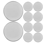 SOESFOUFU 10 Monete vuote per Incisione Laser - Monete Commemorative Fai da Te per medaglie e gettoni - Disco ricordo da 40 mm/1,6" di Spessore 3 mm con Bordo filettato, Argento