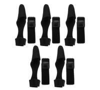 SOESFOUFU 10 Pezzi Fodero Protettivo Elastico per Canna da Pesca, Set Nero