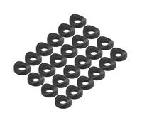 SOESFOUFU 100 pezzi Rondelle in Plastica Resistenti alle Intemperie per Fissaggi Guarnizioni per Riparazione Wc e Fermaporta Spessori per Montaggio Sedie e Armadi Kit Guarnizioni