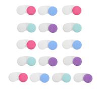 SOESFOUFU 16 custodie per lenti a contatto, scatola colorata per lenti a contatto per occhio destro/sinistro, mini organizer portatile per borsetta e per l'uso quotidiano