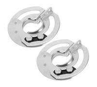 SOESFOUFU 2 cerniere nascoste in acciaio inossidabile da 180 gradi - cerniere scorrevoli semicircolari - limitatori di porte nascosti per mobili da cucina, attrezzature industriali (destra)