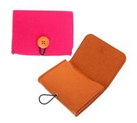 SOESFOUFU 2 pezzi Borsa Organizer per Oli Aromatici in Feltro e Fibra Chimica da Sacchetti per Viaggio e Conservazione Bottiglie Protezione Morbida e Pratica per Profumi Pochette Compatta