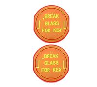 SOESFOUFU 2 pezzi Cassetta di sicurezza per chiavi di emergenza: armadietto di sicurezza a parete con lettere luminose per estintore - Cassetta di per chiavi di casa da esterno