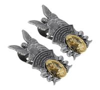 SOESFOUFU 2 Pezzi Clip per Visiera Auto, Front Side Sun Visor Clip in Metallo, Accessorio Decorativo Ispirato All’angelo Custode per Auto, Viaggio e Guida, per Conducenti Adolescenti