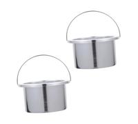 SOESFOUFU 2 Pezzi Contenitori per Scaldacera in Plastica Vaschette per Sciogliere la Cera da 100Mm Accessori per Depilazione Uso Domestico e Salone