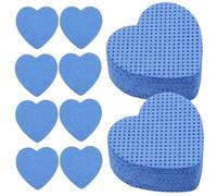 SOESFOUFU 200 Pezzi Dischetti di Cotone a Forma di Cuore per Rimozione Smalto e Gel, Salviette Struccanti Monouso Delicate per Unghie, Extension Ciglia, Uso Domestico e Salone, Compatte
