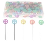 SOESFOUFU 200 pezzi Spilli Colorati per Cucito e DIY Spillini Sarta Sottili Facili da Usare per Patchwork Quilting e Decorazioni Creative