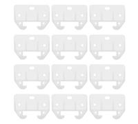 SOESFOUFU 25 Pezzi Kit Guide per Cassetto in Plastica Bianco, Guida per Cassetto e Guida Scorrevole per Cassetti Contenitori, Connessione Sicura, Ampia Compatibilità, Installazione Facile