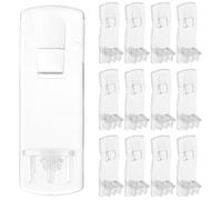 SOESFOUFU 25 pezzi Supporti Mensola Trasparenti Clip Autobloccanti in Plastica Rettangolari per Mobili Cucina Armadio Scaffali Reggimensola Versatili e Resistente