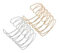 SOESFOUFU 2pezzi Bracciale Aperto Regolabile Da Fascia Per Bracciale Superiore Rigido Aperto Estetica Minimalista e Comoda Vestibilità