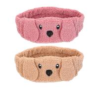 SOESFOUFU 2pezzi Fascia Per Morbida Per Makeup e Pulizia Viso Headband Elegante e Comoda Maschera Per Occhi Multifunzionale Adatta Per Spa e Sonno
